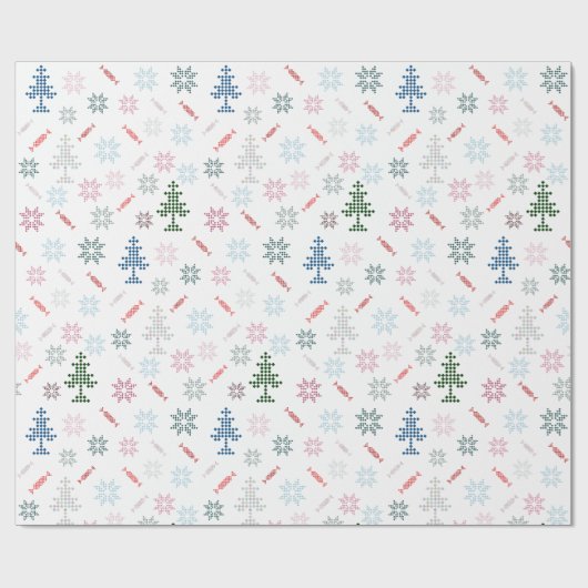 Jolly Kerstmis Cadeaupapier (Vlak)