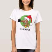 Jolly Kerstmis Dachshund T-Shirt (Voorkant)