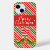 Jolly Kerstmis Elf Legs and Stripes Case-Mate iPhone Case (Achterkant)
