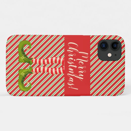 Jolly Kerstmis Elf Legs Case-Mate iPhone Case (Achterkant (horizontaal))