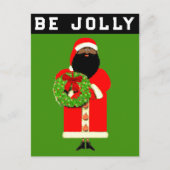 Jolly Kerstmis Feestdagenkaart (Voorkant)