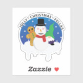 Jolly Kerstmis Fellas Sticker (Vel)