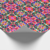 Jolly Kerstmis Kleurrijke Maximalistische Moderne  Cadeaupapier (Hoek)