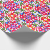 Jolly Kerstmis Kleurrijke Maximalistische Moderne  Cadeaupapier (Hoek)