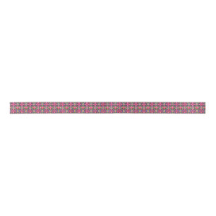 Jolly Kerstmis Kleurrijke Maximalistische Moderne  Satijnen Lint