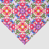 Jolly Kerstmis Kleurrijke Maximalistische Moderne  Tissuepapier (Detail)