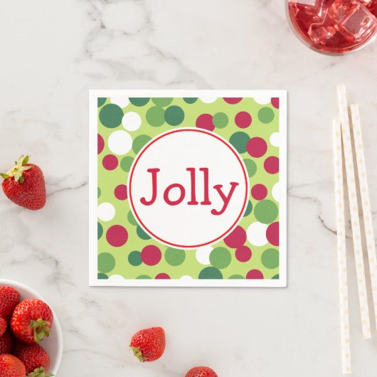 Jolly Kerstmis Napkins Servet (Insitu)