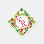 Jolly Kerstmis Napkins Servet (Hoek)
