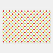 Jolly Kerstrood en groene feestdag Inpakpapier Vel (Voorkant 3)