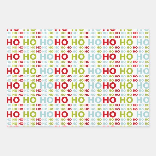 Jolly Kerstrood en groene feestdag Inpakpapier Vel (Voorkant)