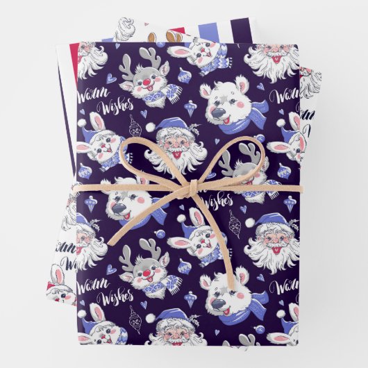 Jolly Kerstwinter — Verpakking van papier van 3 ja Inpakpapier Vel (In situ)