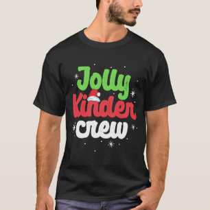 Jolly Kinder Crew Kindergarten Leraar Matching Ch T-shirt