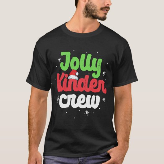 Jolly Kinder Crew Kindergarten Leraar Matching Ch T-shirt (Voorkant)