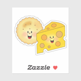 Jolly Kins kaas en crackers Sticker