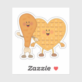 Jolly Kins kip en wafels Sticker