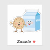 Jolly Kins koekjes en melk Sticker (Vel)