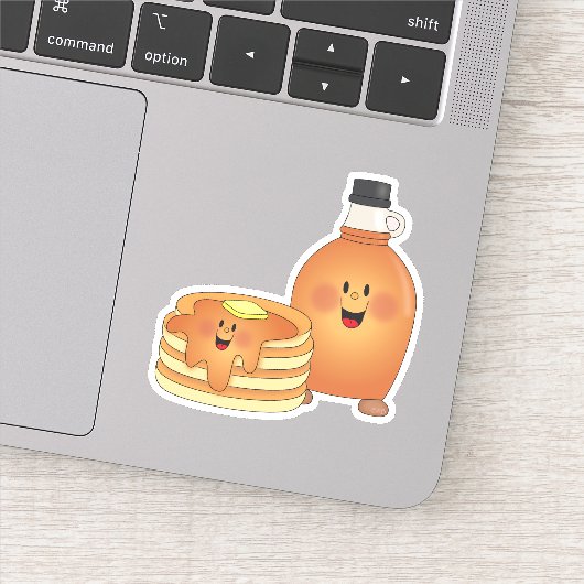 Jolly Kins pannenkoeken en siroop Sticker (Detail)