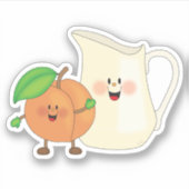 Jolly Kins perziken en room Sticker (Voorkant)