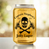 Jolly Lager Boat Captain Custom Bier Piraat Thema Blikvorm Glas