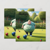 Jolly Lawn Bowler Man, Bedankkaart (Voorkant / Achterkant)