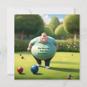 Jolly Lawn Bowler Man, Bedankkaart (Achterkant)