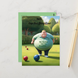 Jolly Lawn Bowler Man, Briefkaart