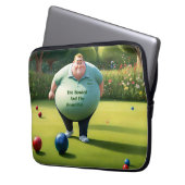 Jolly Lawn Bowler Man, Laptop Sleeve (Voorkant Links)
