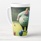 Jolly Lawn Bowler Man, Latte Mok (Linkerhoek)