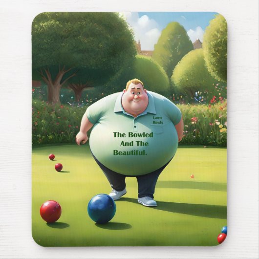 Jolly Lawn Bowler Man, Muismat (Voorkant)
