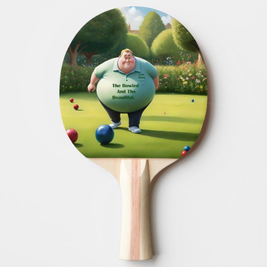 Jolly Lawn Bowler Man, Tafeltennisbatje (Voorkant)