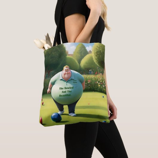 Jolly Lawn Bowler Man, Tote Bag (Dichtbij)
