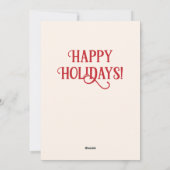 Jolly Leaf Heart Christmas Lijst Foto Feestdagenkaart (Achterkant)