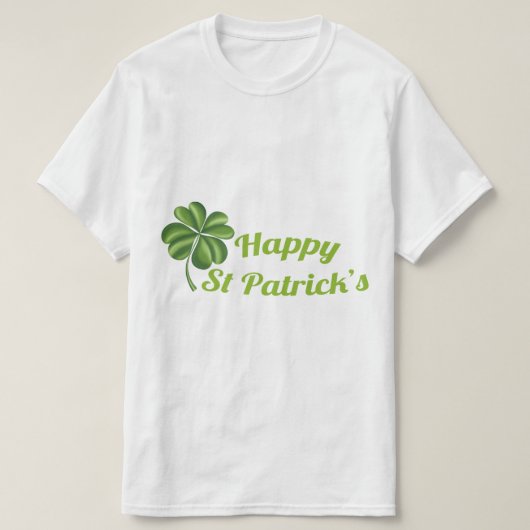 Jolly Leprechaun St. Patrick’s Day 3D Illustration T-shirt (Design voorkant)