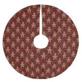 Jolly Little Gingerbread Mannen Kerstmis Kerstboom Rok (Voorkant)