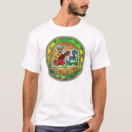 Jolly Llama Mandala Sacred Circles shirt (Voorkant)