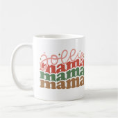 Jolly Mama Retro Groovy Kerst Feestdagen Koffiemok (Links)