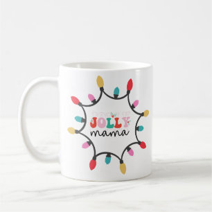Jolly mamma-chritmas lichte koffie-mok koffiemok