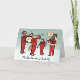 Jolly Marching Band Kerst Kaart