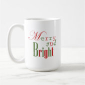 Jolly Merry en Bright Holiday Coffee Mok (Links)