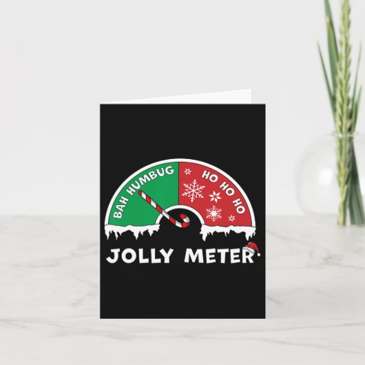 Jolly Meter Bah Humbug To Ho Ho Anti Christmas Kaart (Voorkant)