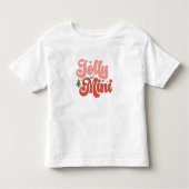 Jolly Mini Retro Groovy Kerst Feestdagen Kinder Shirts (Voorkant)