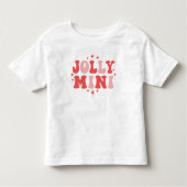 Jolly Mini Vakantie Kerstmis Kinder Shirts (Voorkant)