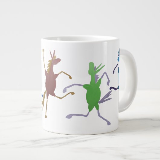 Jolly Molly Mule Large Coffee Mok (Voorkant rechts)