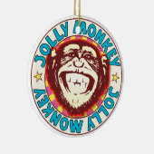 Jolly Monkey Keramisch Ornament (Rechts)