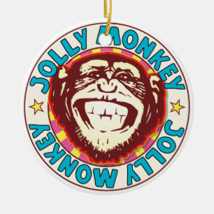 Jolly Monkey Keramisch Ornament