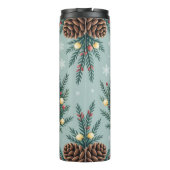 Jolly Mouse in Christmas Wreath Thermosbeker (Achterkant)