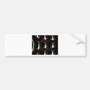 Jolly Mouse Santa: een leuke vakantie-illustratie. Bumpersticker