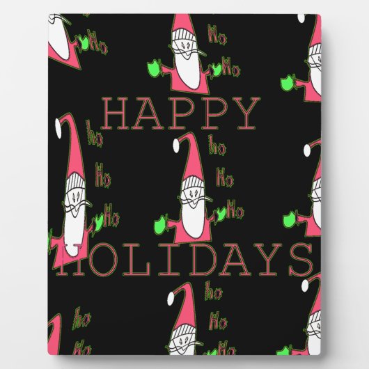 Jolly Mouse Santa: een leuke vakantie-illustratie. Fotoplaat (Voorkant)