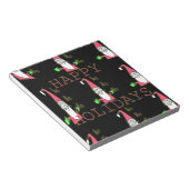 Jolly Mouse Santa: een leuke vakantie-illustratie. Notitieblok (Schuin)