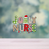 Jolly Nurse, Halloween Classic T-shirt Acryl Bord (Neutraal)